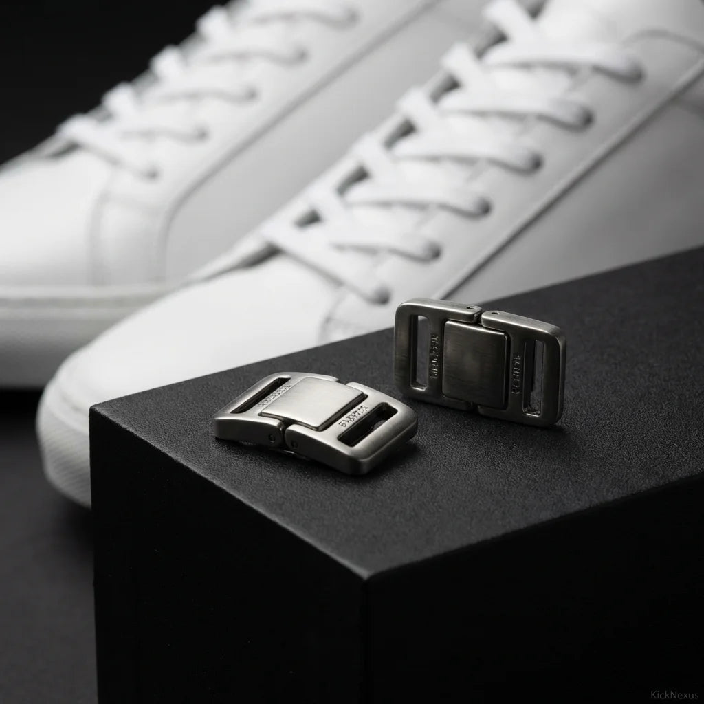 Metal Magnetic Lace Buckle – Premium No-Tie Shoe Clip