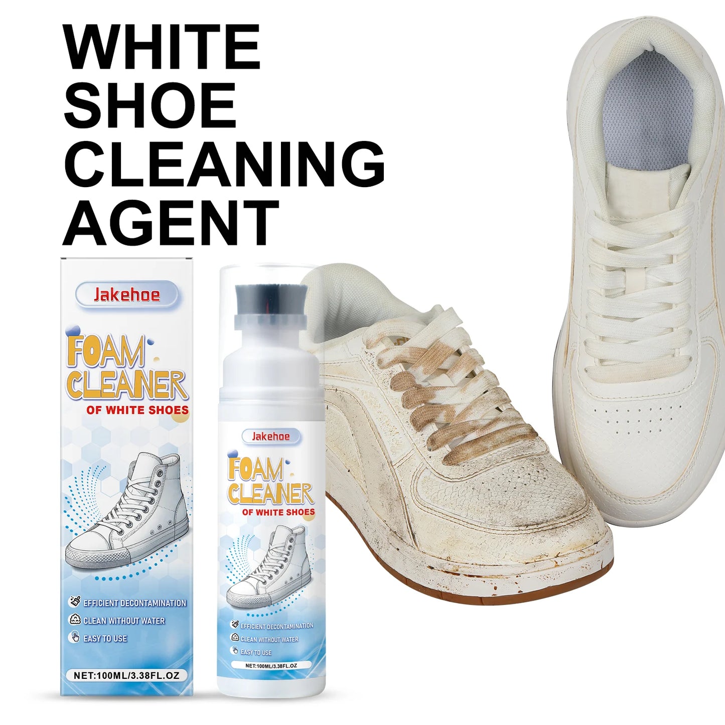 Sneaker Foam Cleaner Kit Gentle Foaming Shoe Cleaner - Image 4