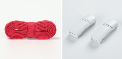 Magnetic No-Tie Lace Locks Snap On Sneaker Clips