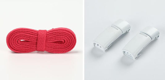 Magnetic No-Tie Lace Locks Snap On Sneaker Clips